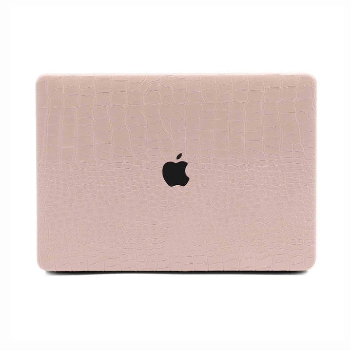 Premium Baby Pink Crocodile MacBook Case